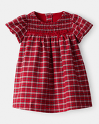 Vestido a cuadros rojos con braguita - Carter's