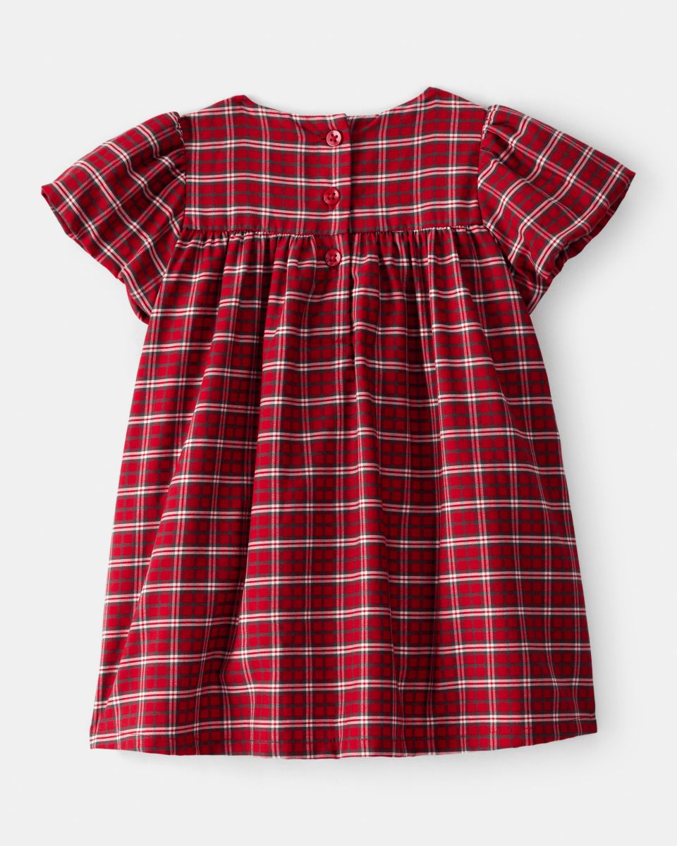 Vestido a cuadros rojos con braguita - Carter's