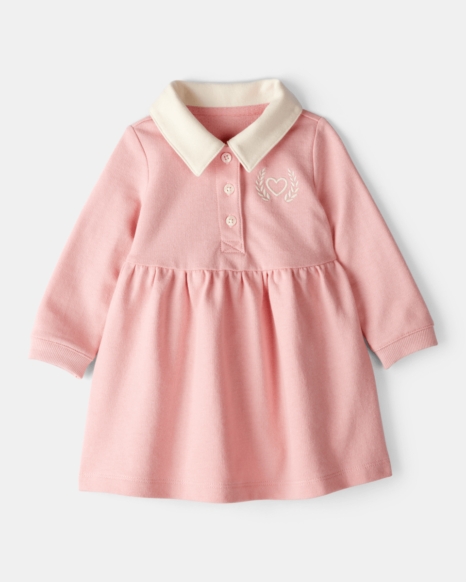 Vestido algodón con diseño rosa - Carter's