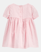 Vestido de algodón rosa - Carter's