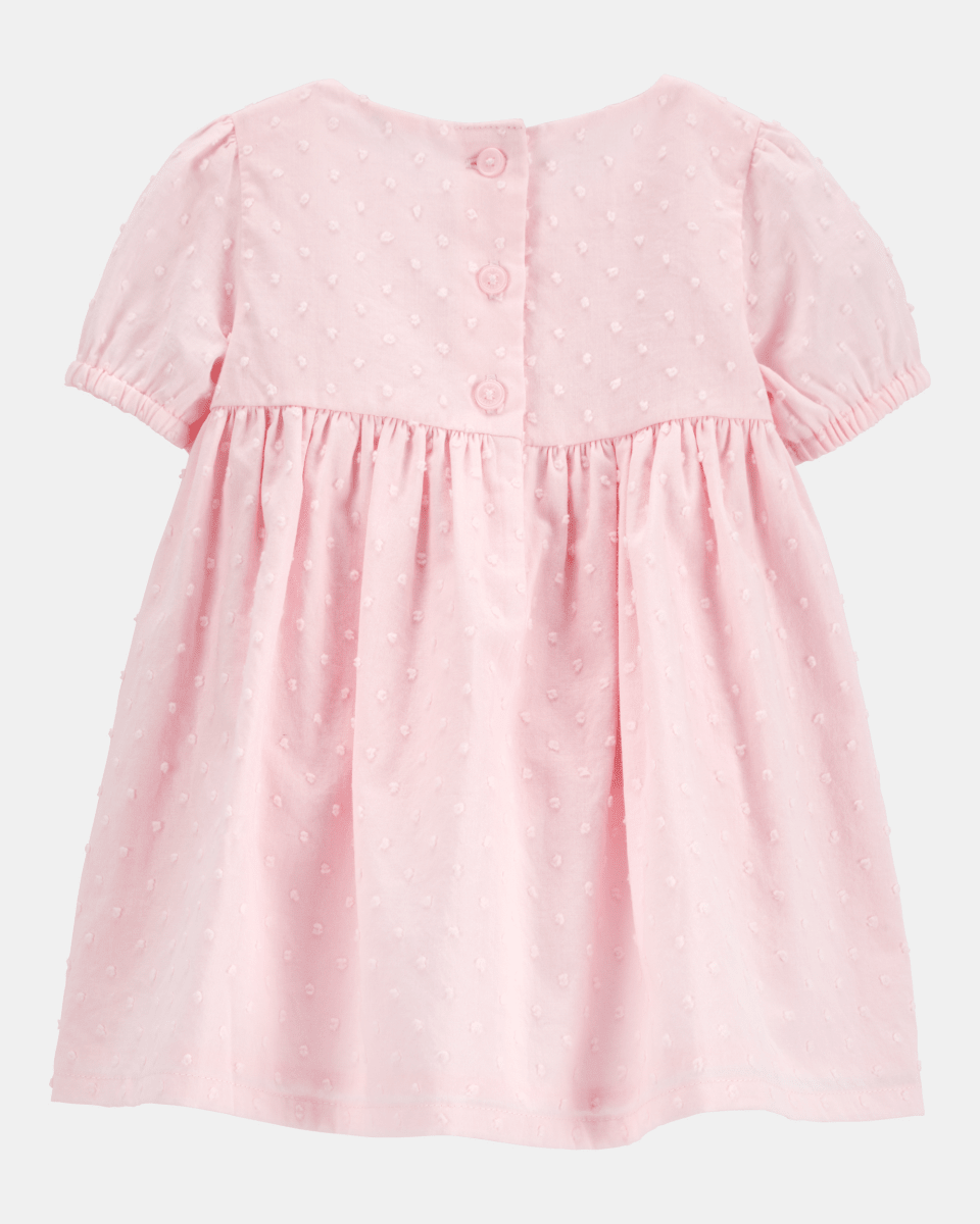 Vestido de algodón rosa - Carter's
