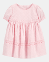 Vestido rosa em algodão