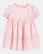 Vestido de algodón rosa - Carter's