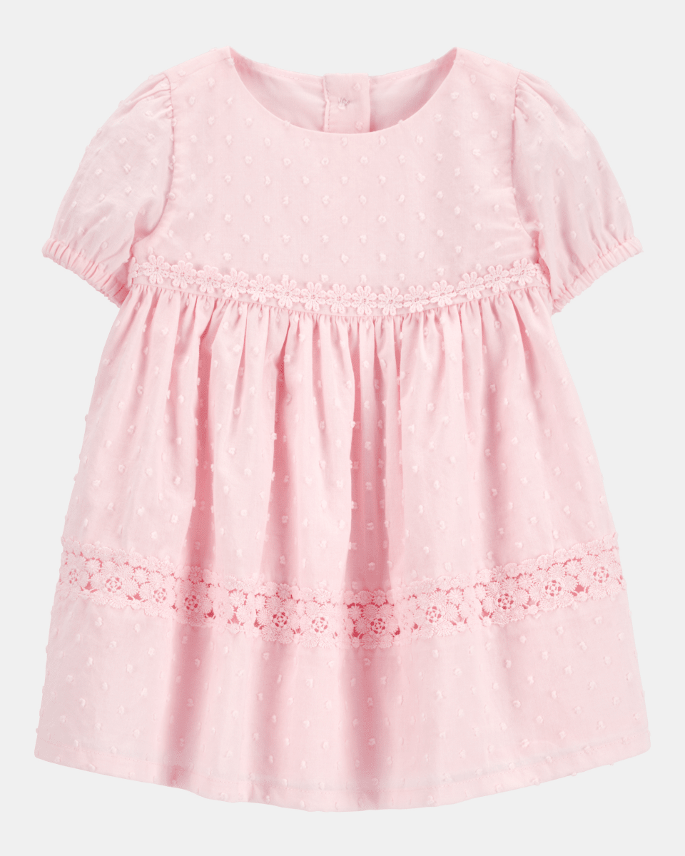 Vestido de algodón rosa - Carter's