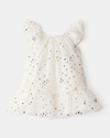 Vestido branco estampadodo